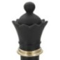 Pièce d'échec "Reine" en polyrésine noire 9x25,5 cm Pièce d'échec "Reine" en polyrésine noire 9x25,5 cm