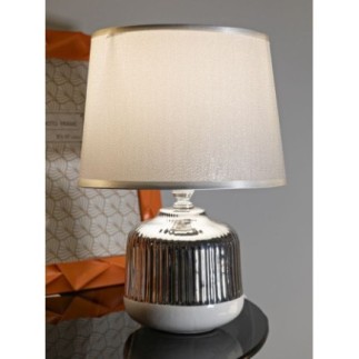 Lampe de table en céramique blanche 20x29 cm