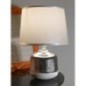 Lampe de table en céramique blanche 20x29 cm