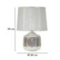 Lampe de table en céramique blanche 20x29 cm