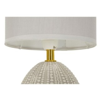 Lampe avec abat-jour en céramique grise 15x30,5 cm