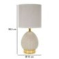 Lampe avec abat-jour en céramique grise 15x30,5 cm Lampe avec abat-jour en céramique grise 15x30,5 cm