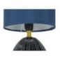 Lampe avec abat-jour en céramique bleu 15x30,5 cm