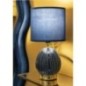Lampe avec abat-jour en céramique bleu 15x30,5 cm
