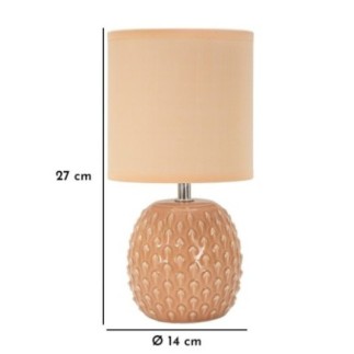 BADSIDE LAMP PONTUS PEACH CM Ø 14X27