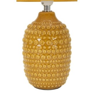 Lampe en céramique jaune 15x30.5 cm