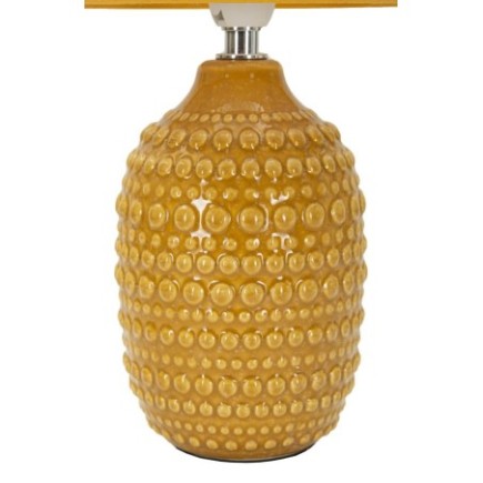 Lampe en céramique jaune 15x30.5 cm