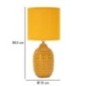 Candeeiro de cerâmica amarelo, 15 x 30,5 cm Candeeiro de cerâmica amarelo, 15 x 30,5 cm