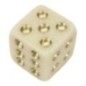 Decoração em poliresina dourada, 8x8x8 cm