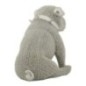 Estatueta de cão em poliresina prateada, 17 x 11 x 14 cm Estatueta de cão em poliresina prateada, 17 x 11 x 14 cm