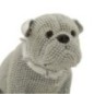 Estatueta de cão em poliresina prateada, 17 x 11 x 14 cm Estatueta de cão em poliresina prateada, 17 x 11 x 14 cm