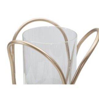 CANDLE HOLDER GLOX DARK CM Ø 16X21,5