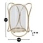 CANDLE HOLDER GLOX DARK CM Ø 16X21,5