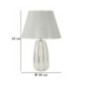 Lampe de table en céramique blanche 30x45 cm Lampe de table en céramique blanche 30x45 cm