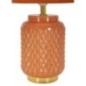 Lampe de table en céramique orange 28x44 cm