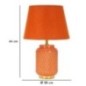 Lampe de table en céramique orange 28x44 cm