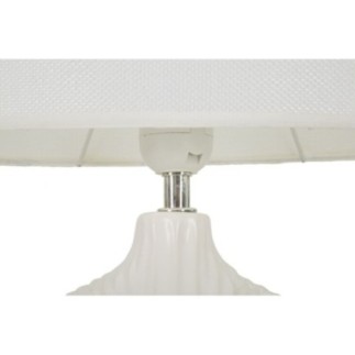 Lampe de table en céramique blanche 28,5x15x43 cm