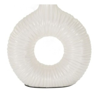 Lampe de table en céramique blanche 28,5x15x43 cm
