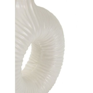 Lampe de table en céramique blanche 28,5x15x43 cm