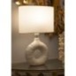 Lampe de table en céramique blanche 28,5x15x43 cm