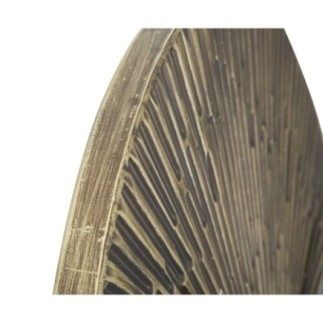 Horloge ronde en métal bronze 50x3,5 cm