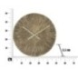 Horloge ronde en métal bronze 50x3,5 cm Horloge ronde en métal bronze 50x3,5 cm