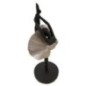 Statuette danseuse en polyrésine noire 14x14x42,5 cm