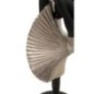 Statuette danseuse en polyrésine noire 14x14x42,5 cm