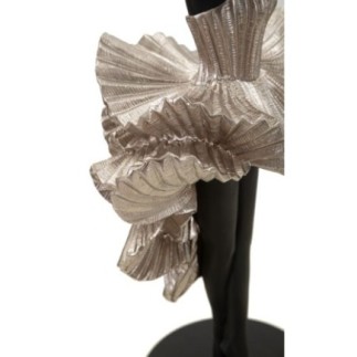 Statuette danseuse en polyrésine noire 17x14x43 cm