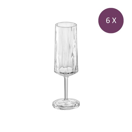 Set de 6 verres à champagne de 100 ml