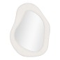 Miroir irrégulier en polyester blanc 46.5x61 cm Miroir irrégulier en polyester blanc 46.5x61 cm