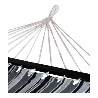 Hamac en polyester noir 200x120 cm