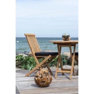 Vase sur branche bois en verre transparent 15x15x15 cm