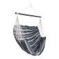 Chaise hamac en coton gris 130x100x185 cm