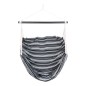 Chaise hamac en coton gris 130x100x185 cm