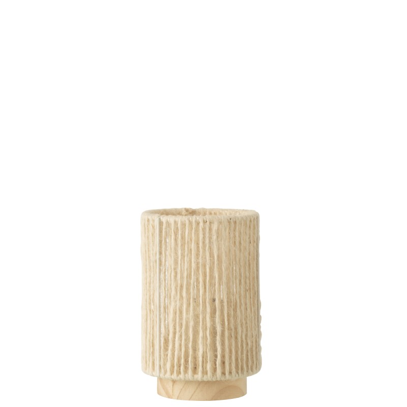 Lampada a led in metallo beige 10.5x10.5x16 cm Lampada a led in metallo beige 10.5x10.5x16 cm