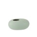 Vaso ovale in ceramica verde pastello 25x15x13cm Vaso ovale in ceramica verde pastello 25x15x13cm
