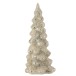 Albero di Natale decorativo a led in vetro argento 14x14x35 cm Albero di Natale decorativo a led in vetro argento 14x14x35 cm