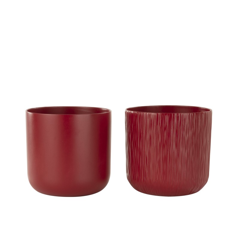 Set di 2 coprivasi in ceramica Rosso 20,5x20,5x20 cm
Set di 2 coprivasi in ceramica Rosso 20,5x20,5x20 cm