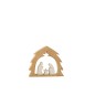 NativitÃ  in legno di mango bianco/naturale piccola