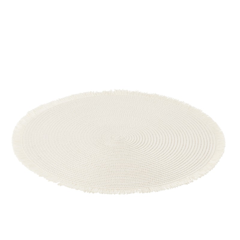 Conjunto de guardanapos redondos em papel branco D.38cm Conjunto de guardanapos redondos em papel branco D.38cm