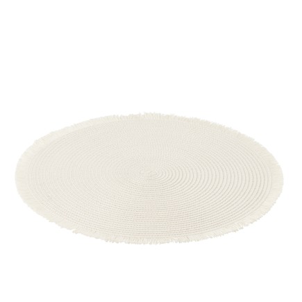 Set de table rond en papier blanc D.38cm