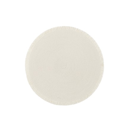 Set de table rond en papier blanc D.38cm