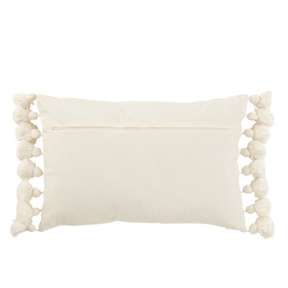 Cuscino rettangolare in cotone bianco 59x38x15 cm - Cuscino per esterni
