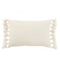 Cuscino rettangolare in cotone bianco 59x38x15 cm - Cuscino per esterni Cuscino rettangolare in cotone bianco 59x38x15 cm - Cuscino per esterni