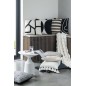 Coussin rectangulaire avec floches en coton blanc 59x38x15 cm - Coussin d'extérieur Coussin rectangulaire avec floches en coton blanc 59x38x15 cm - Coussin d'extérieur