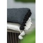 Cuscino rettangolare in cotone bianco 59x38x15 cm - Cuscino per esterni Cuscino rettangolare in cotone bianco 59x38x15 cm - Cuscino per esterni