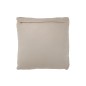 Cuscino quadrato in pelle grigia 45x45x7 cm Cuscino quadrato in pelle grigia 45x45x7 cm