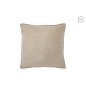 Cuscino quadrato in pelle grigia 45x45x8 cm Cuscino quadrato in pelle grigia 45x45x8 cm