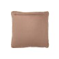 Cuscino quadrato in pelle marrone 45x45x7 cm Cuscino quadrato in pelle marrone 45x45x7 cm